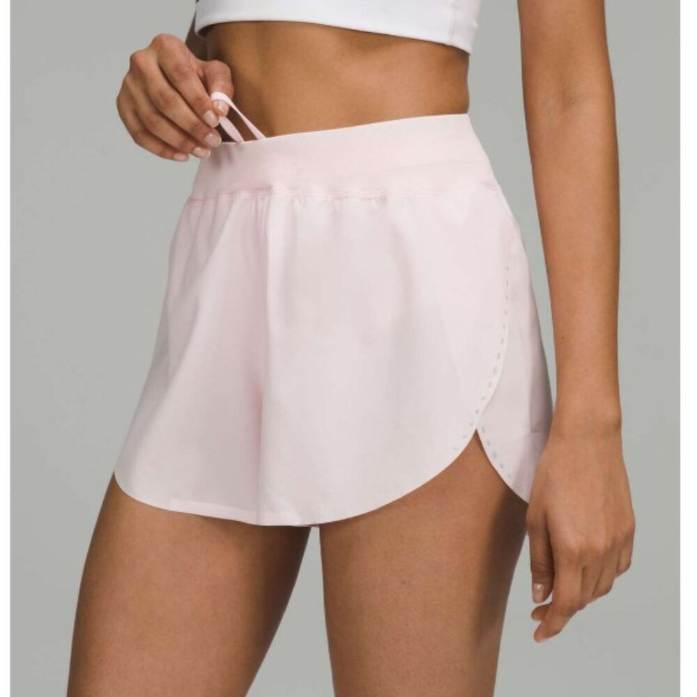 Lululemon Find Your Pace High-Rise Lined Short 3" Strawberry Milkshake - Picture 2 of 6
